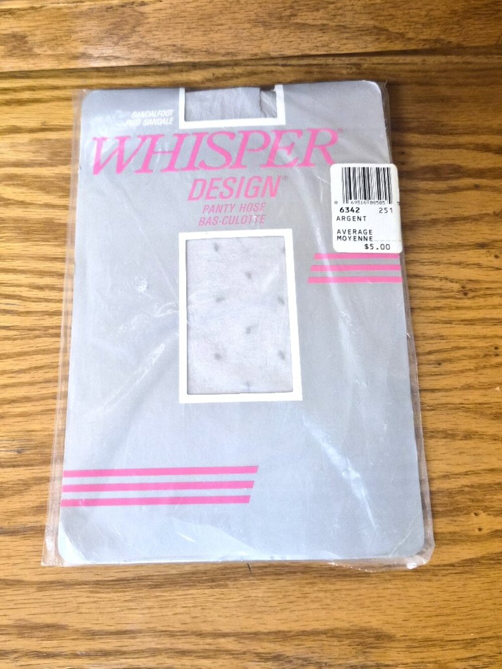 VTG Whisper Grey Polka Dot Pantyhose Deadstock Whimsigoth Kawaii Pinup Dollcore